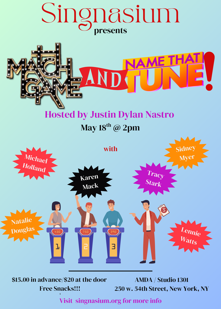 GAME A PALOOZA!! MATCH GAME and NAME THAT TUNE!!