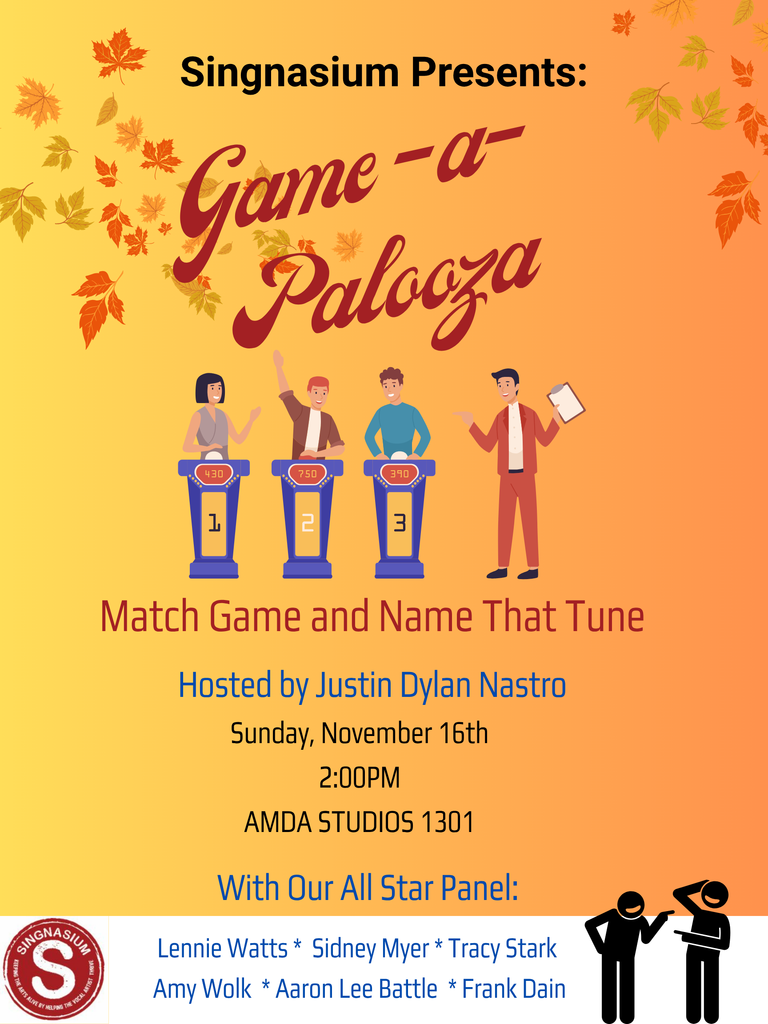 GAME A PALOOZA!! MATCH GAME and NAME THAT TUNE!!
